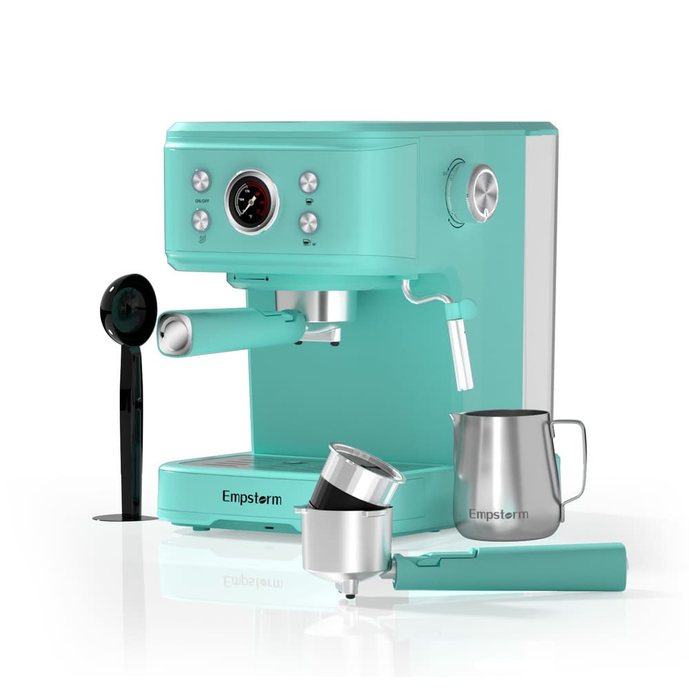 EmpstormĀ® Espresso Machine 20 Bar EM-04E | Semi-Automatic Coffee Maker with Milk Frother