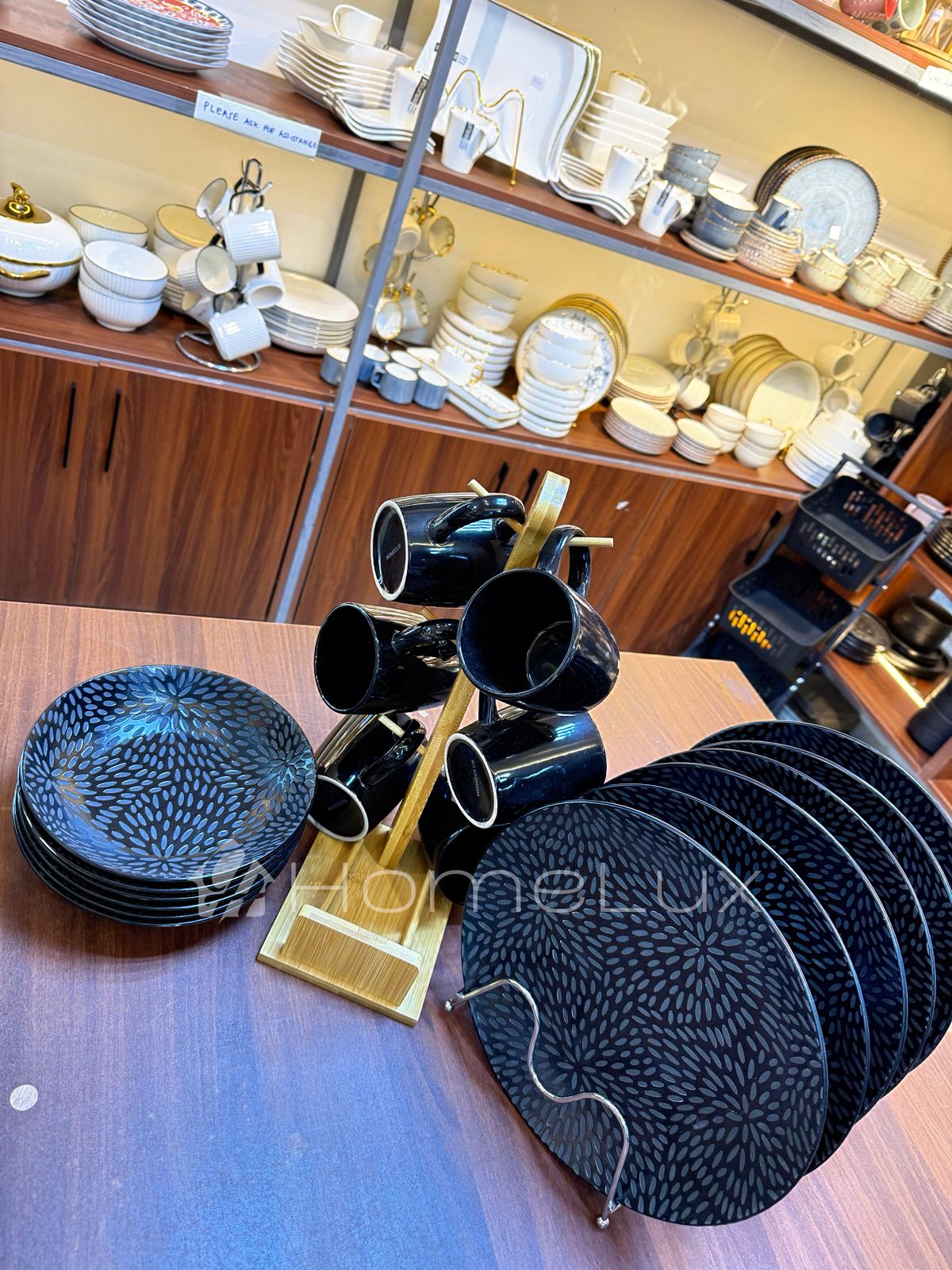 16pcs Japanese Ceramic Dinner Set – Plates, Bowls & Cups