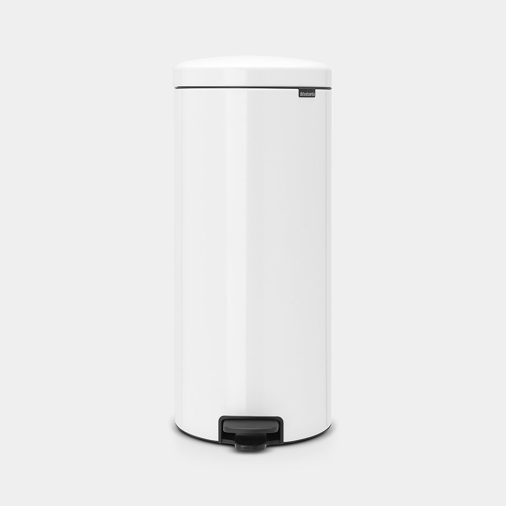 Brabantia NewIcon Pedal Bin 30L White — Homelux Kenya