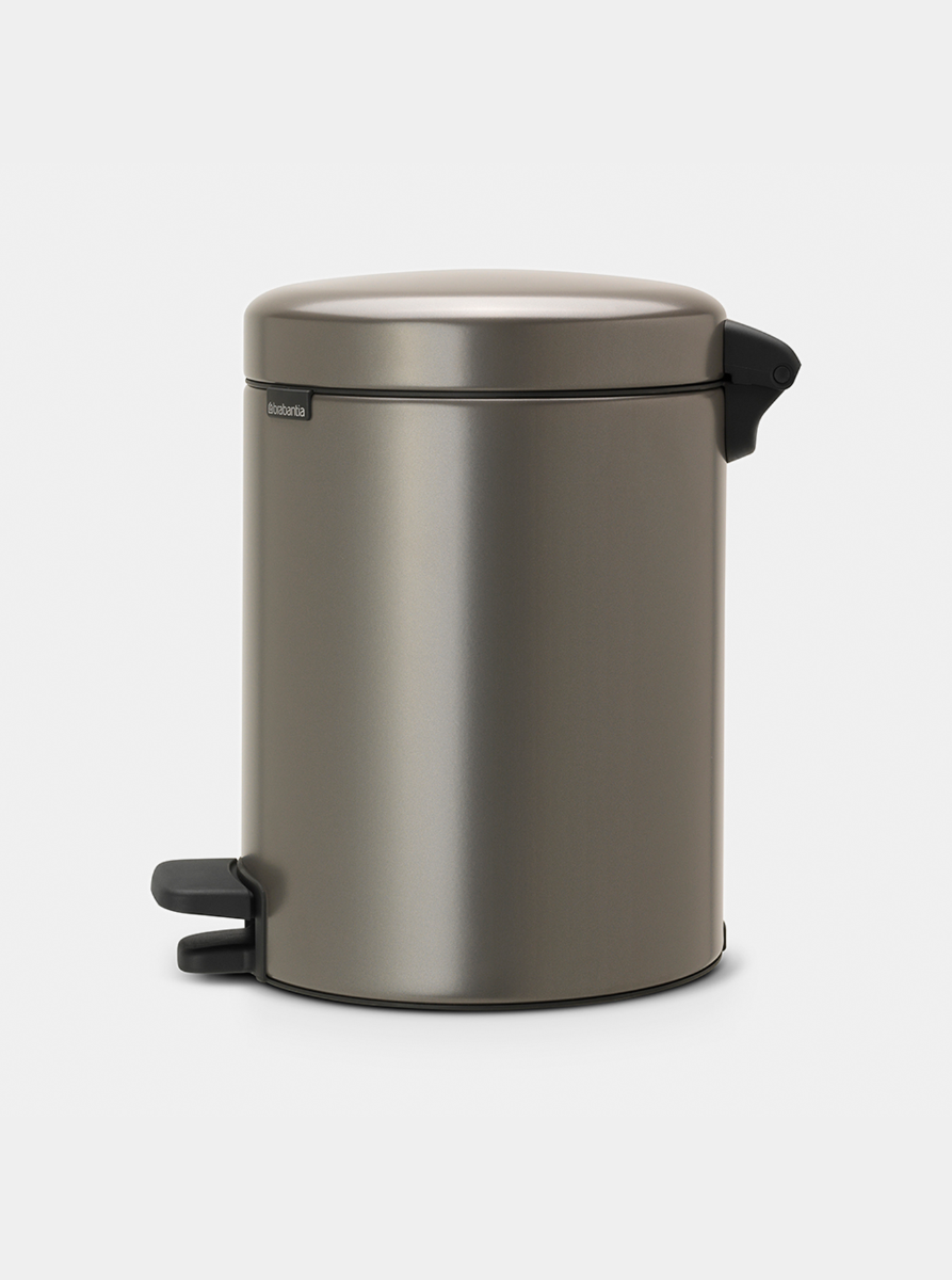 Brabantia NewIcon Pedal Bin 5L Platinum — Homelux Kenya (view 2)