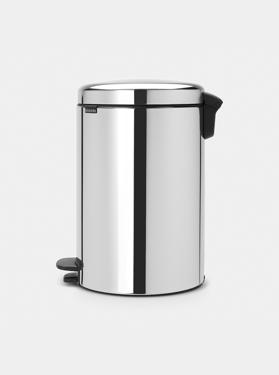 Brabantia NewIcon Pedal Bin 20L Brilliant Steel — Homelux Kenya (view 2)