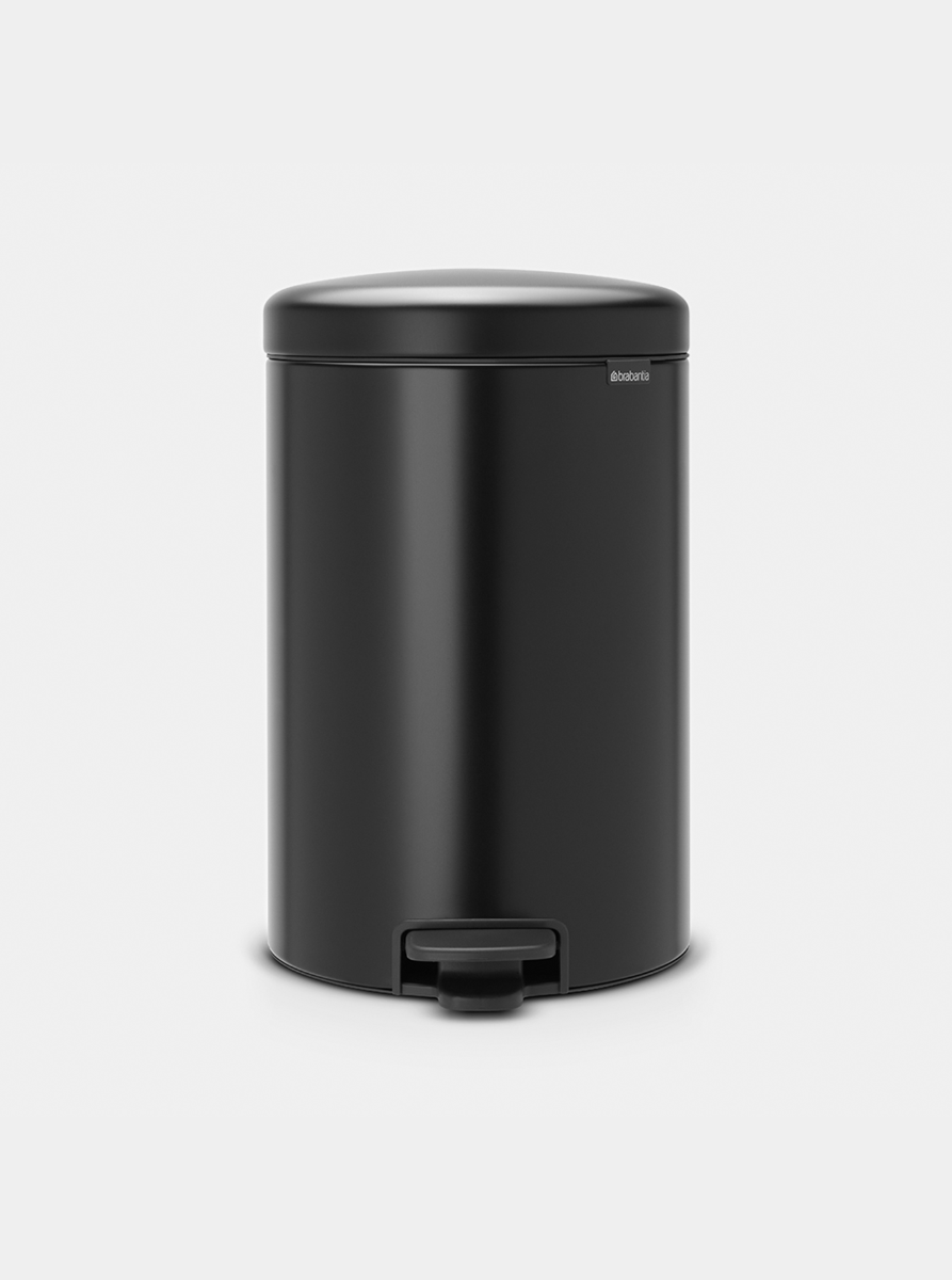Brabantia NewIcon Pedal Bin 20L Matt Black — Homelux Kenya