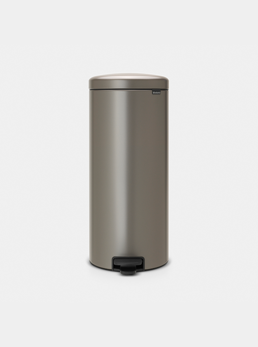 Brabantia NewIcon Pedal Bin 30L Platinum — Homelux Kenya