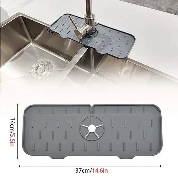Silicone sink mat