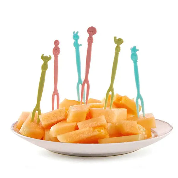 50pc Plastic Reusable Forks Stick