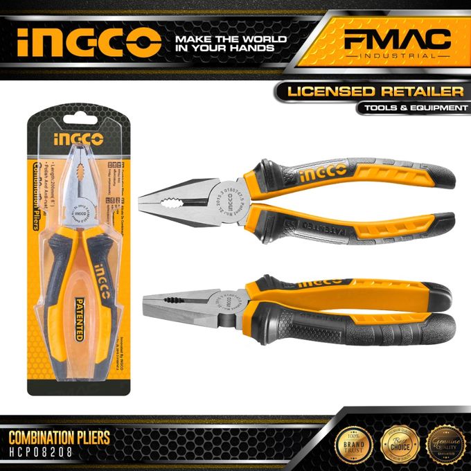 Ingco Pliers Combination Pliers 8'' Heavy Duty Pliers