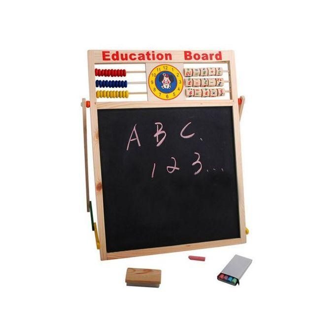 Children Wooden 2 In 1 Blackboard Magnetic Whiteboard Double Sided Drawing Writing Education Board Easel Marker Pen Chalk Toys