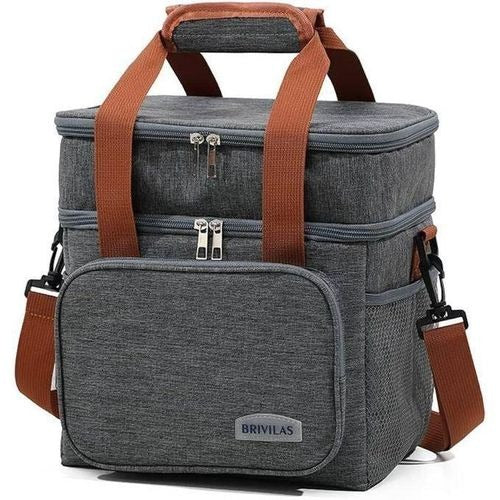 Double Compartment Insulated Lunch bag