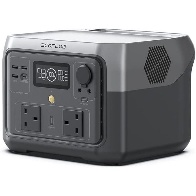 EcoFlow RIVER 2 Max Portable Power Station 512Wh LiFePO4 Battery, 1-Hour Fast Charging, 1000W Output
