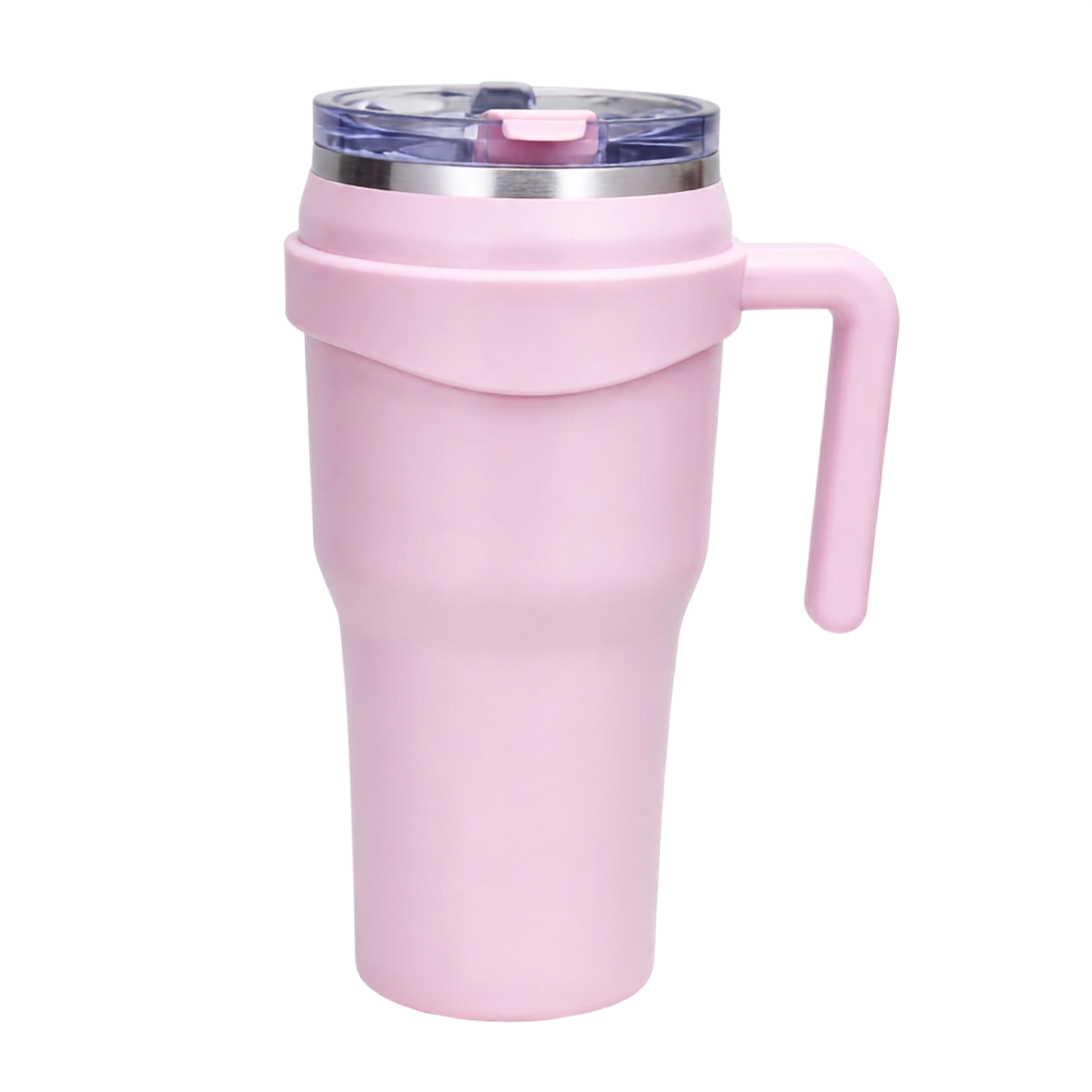 Signature SGYQ-1100C 1100ml Stainless Steel Travel Mug with Handle & Straw Lid, Vacuum Insulated