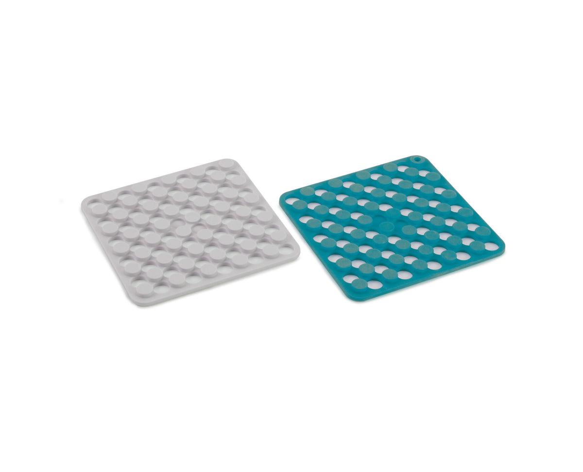 Joseph Joseph Duo silicone trivets set of two in opal and stone both trivets side by side, Homelux Kenya