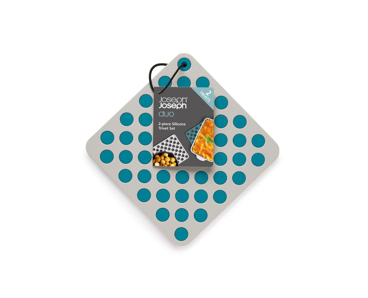 Joseph Joseph Duo silicone trivets set of two in opal and stone, sold in Kenya by Homelux Kenya