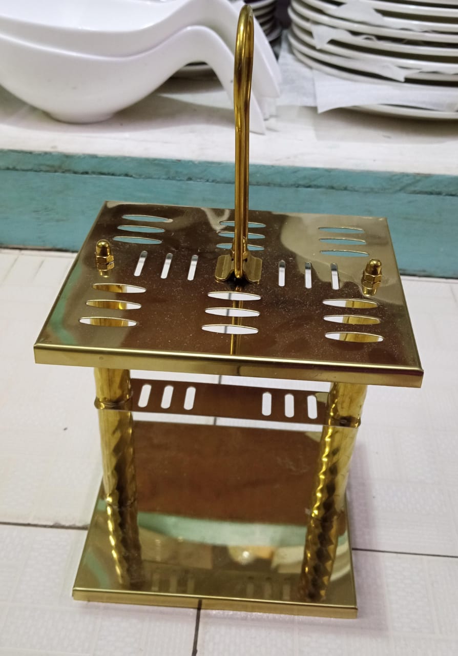 Square flat cutlery rack