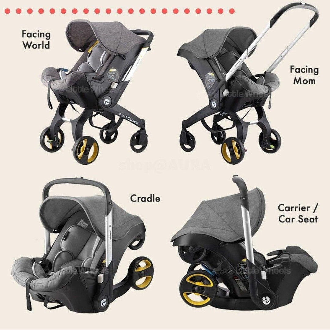 Lightweight Stroller 4 in 1 Stroller Baby Carriage Baby pram Baby Safety Cart Carriage Travel System Baby Stroller Pram