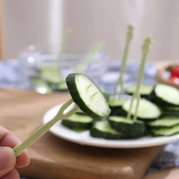 50pc Plastic Reusable Forks Stick