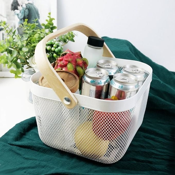 Multipurpose Organizing Mesh Basket Picnic/Fruit Basket-1 Pc