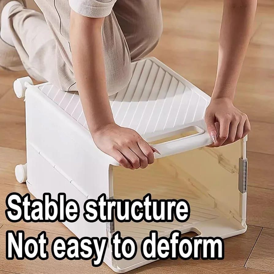 2pcs Foldable laundry Hamper basket with Wheels