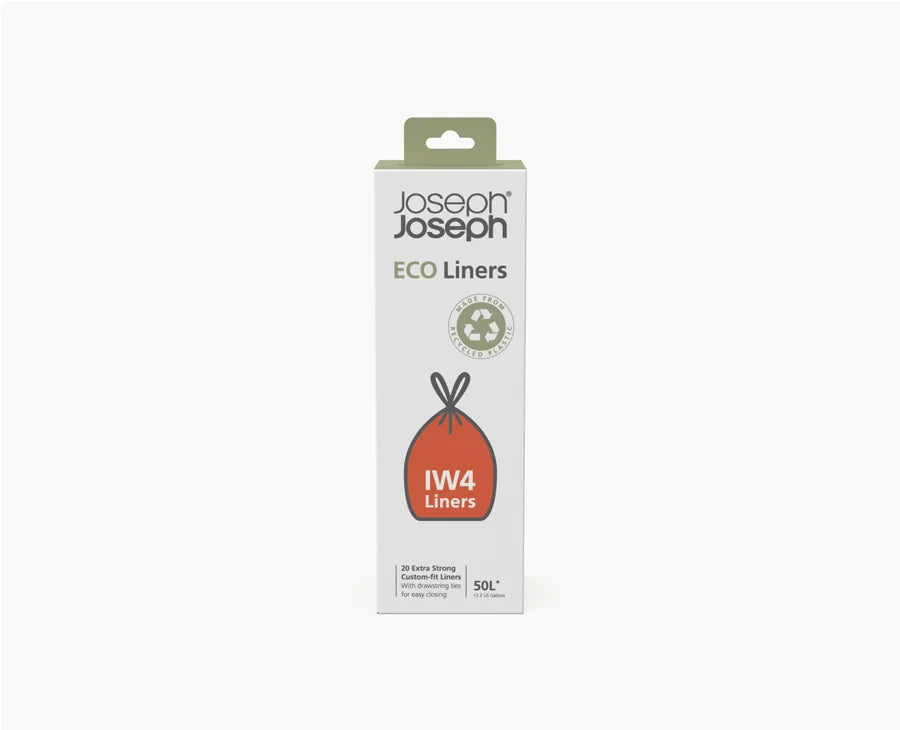 Joseph Joseph IW4 50L grey recycled bin liners pack of 20, sold in Kenya by Homelux Kenya