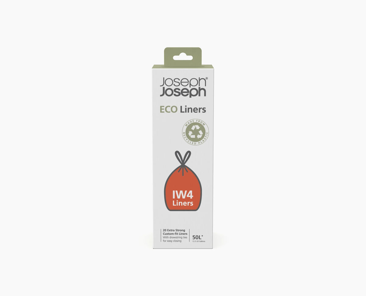 Joseph Joseph IW4 liner drawstring ties pulled closed for easy removal