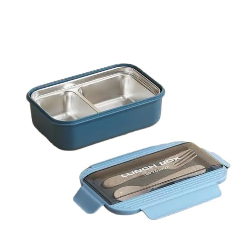 Bento Lunch Box with 3 Compartments – 1100ml | Microwave-Safe & Reusable