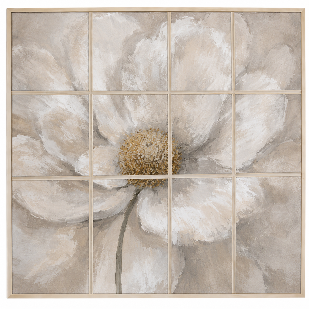Elegant Floral Textured Wall Art Set