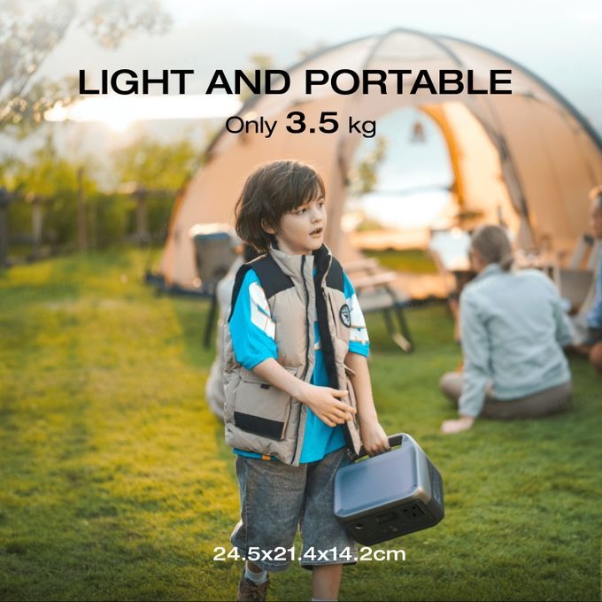 EcoFlow RIVER 2 Portable Power Station 256Wh LiFePO4 Battery, 1-Hour Fast Charging, 600W Output