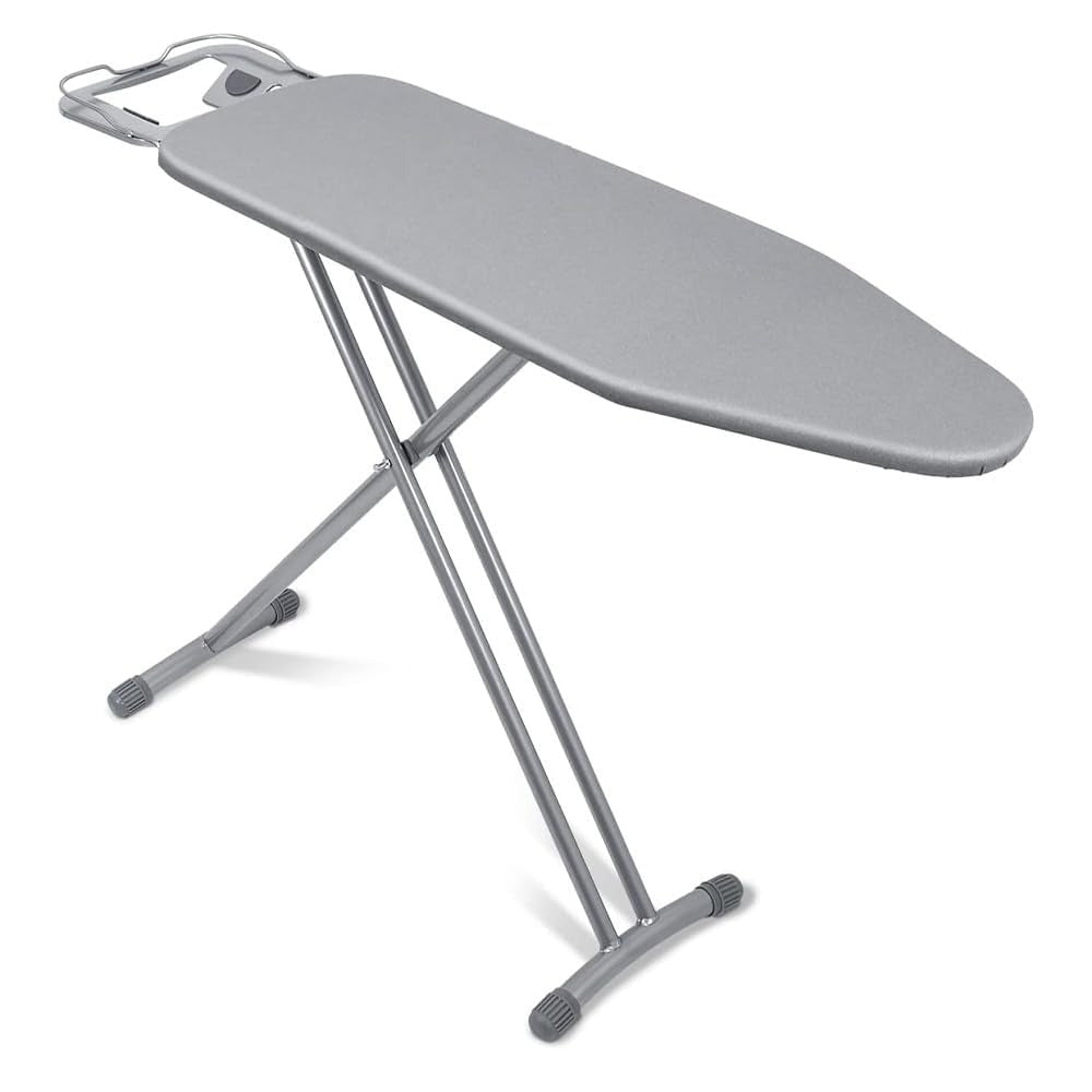Folding Ironing Board with Heat Resistant Cover | Adjustable Height | Large Board