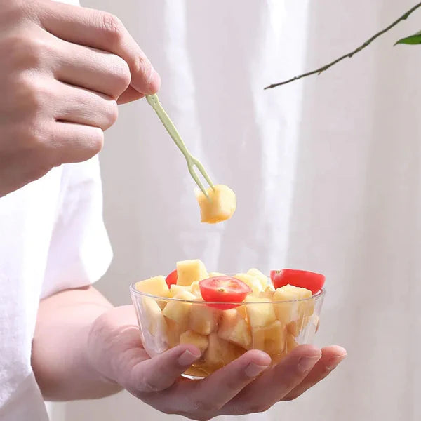 50pc Plastic Reusable Forks Stick