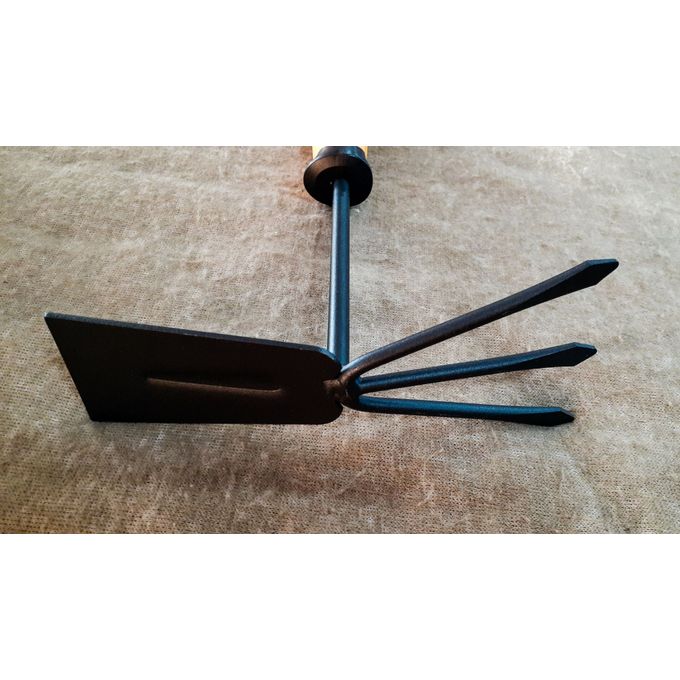 Ingco Gardening Hand Rake 2-in-1 Hand Garden Fork & Hoe