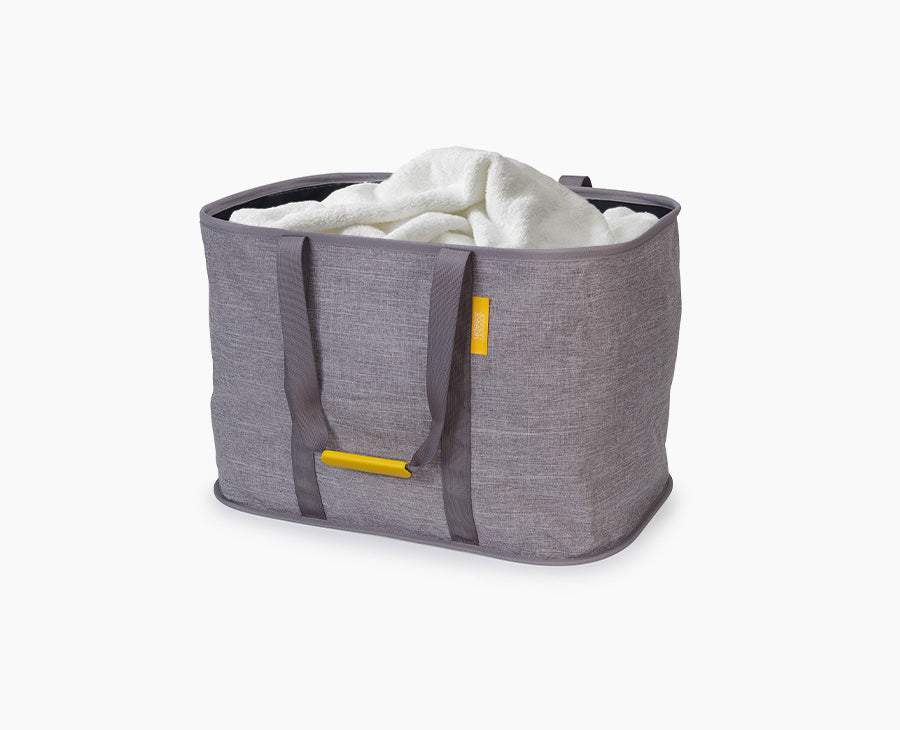 Joseph Joseph Hold-All Max grey collapsible 55L laundry basket