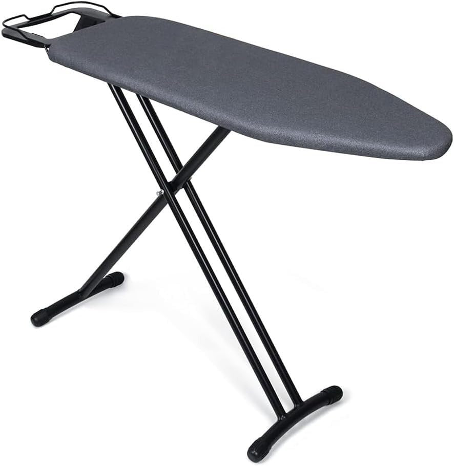 Folding Ironing Board with Heat Resistant Cover | Adjustable Height | Large Board