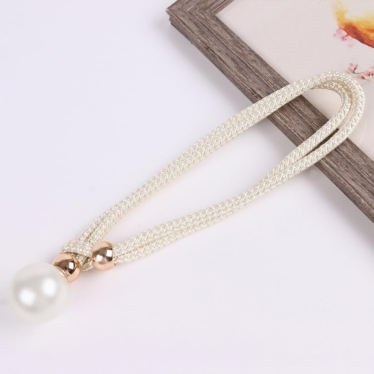 Decorative Curtain Drapery Holdbacks Pearl Bead Curtain Tieback Decorative Curtain Rope Pair