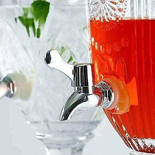 Mason Jar Beverage Dispenser –lass Juice Beer Water Pitcher with Tap