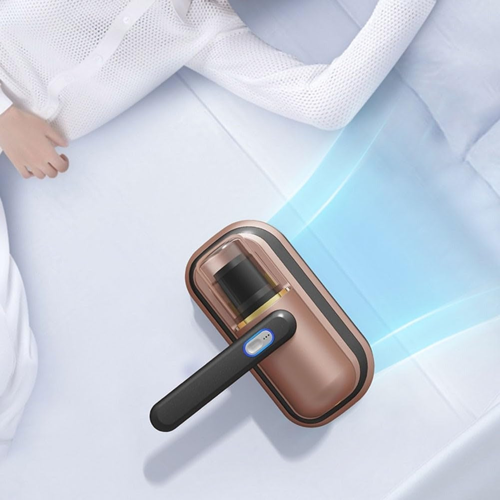 Bed Vacuum Cleaner, Household High-Frequency Strong Mite Removal Instrument, Handheld Deep Mattress Vacuum Cleaner, Wireless Vacuum Cleaning Remover Instrument, for Bed, Sofa, Carpets