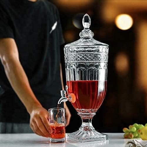Mason Jar Beverage Dispenser –lass Juice Beer Water Pitcher with Tap