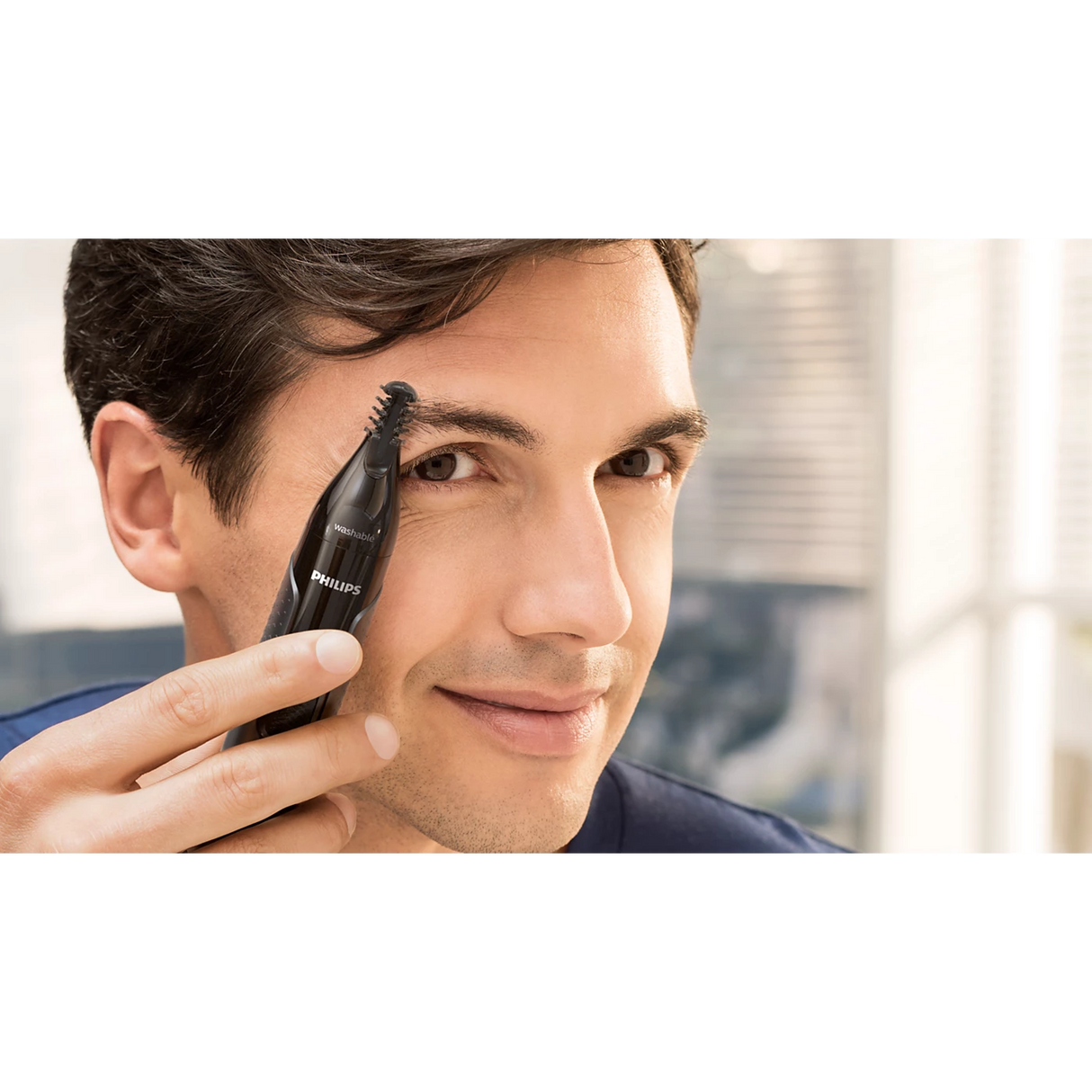 Philips 3000 Series Nose Ear & Brow Trimmer - Precision Trim Technology, Protective Guard System, Fully Washable