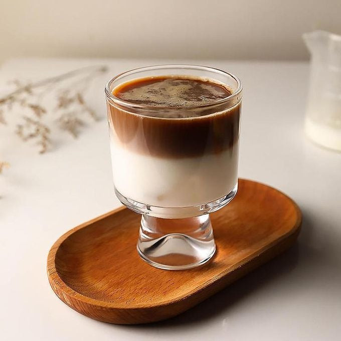 Elegant Mountain Bottom Crystal Whiskey Ice cream Glass – 340ml Premium Drinkware