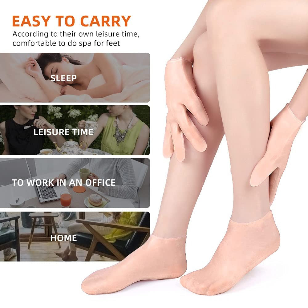 Hand & Foot Moisturizer silicone socks & Gloves
