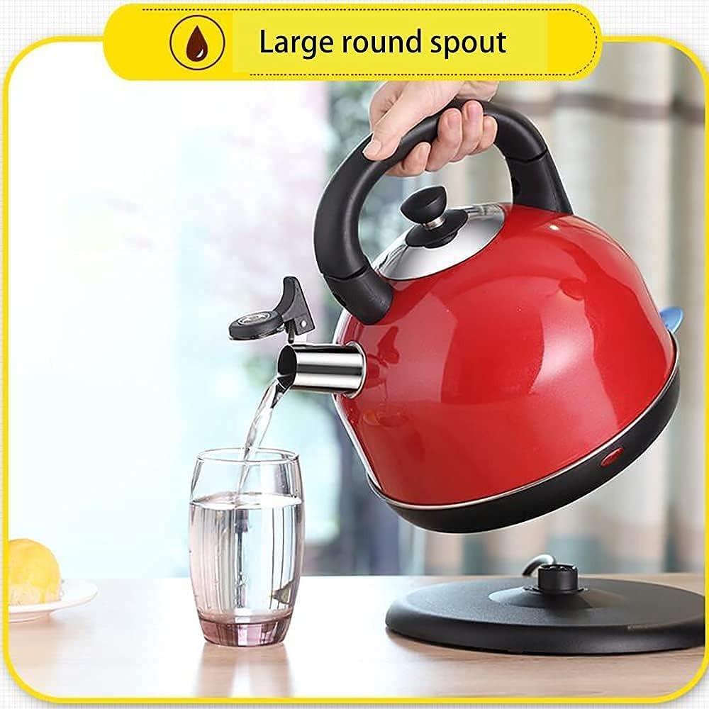 Signature 1.7L Stainless Steel Electric Kettle 2200W Rapid Boil, 360° Rotational Base, Anti-Scald Handle Large Spout Auto Shut Off