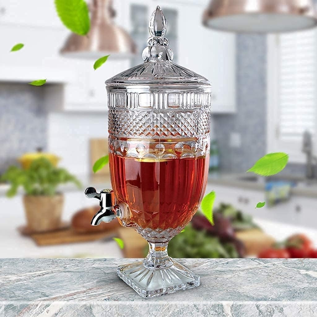 Mason Jar Beverage Dispenser –lass Juice Beer Water Pitcher with Tap