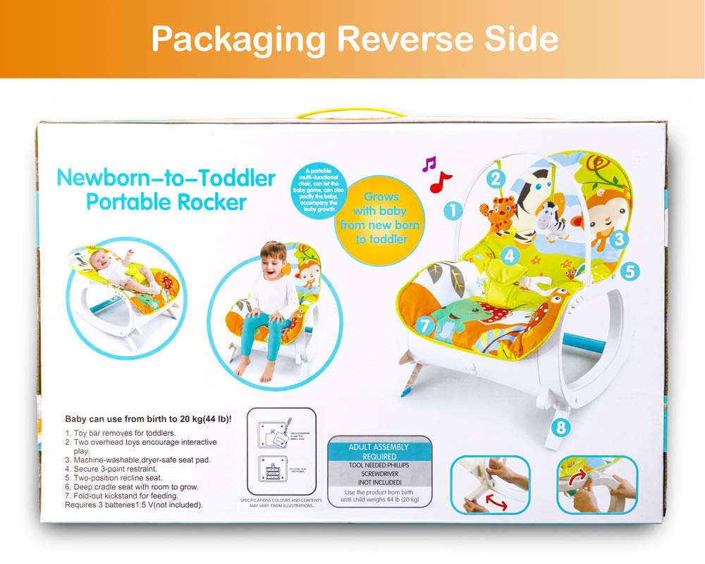 Newborn to toddler portable rocker