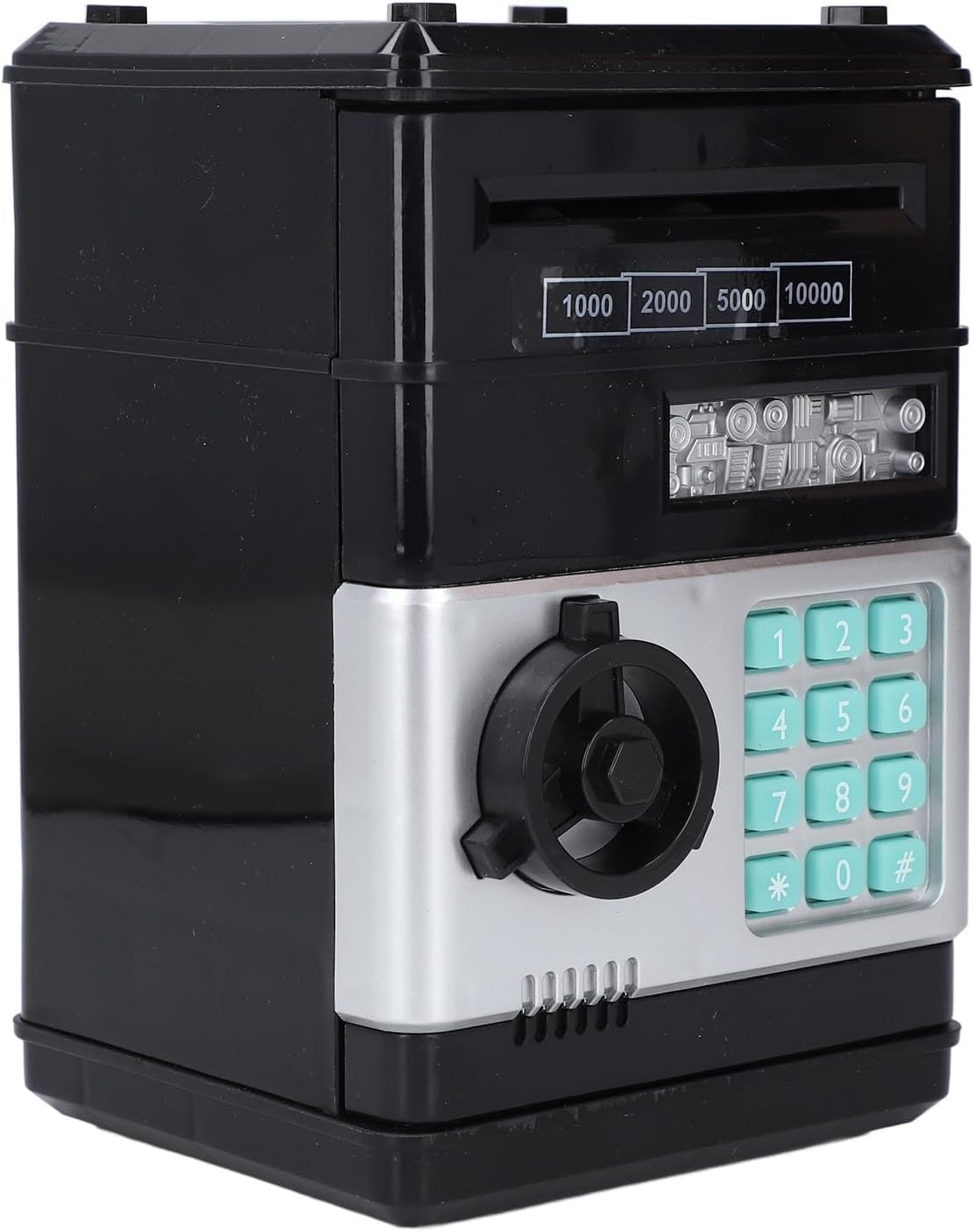 Electronic kids saving piggy bank.