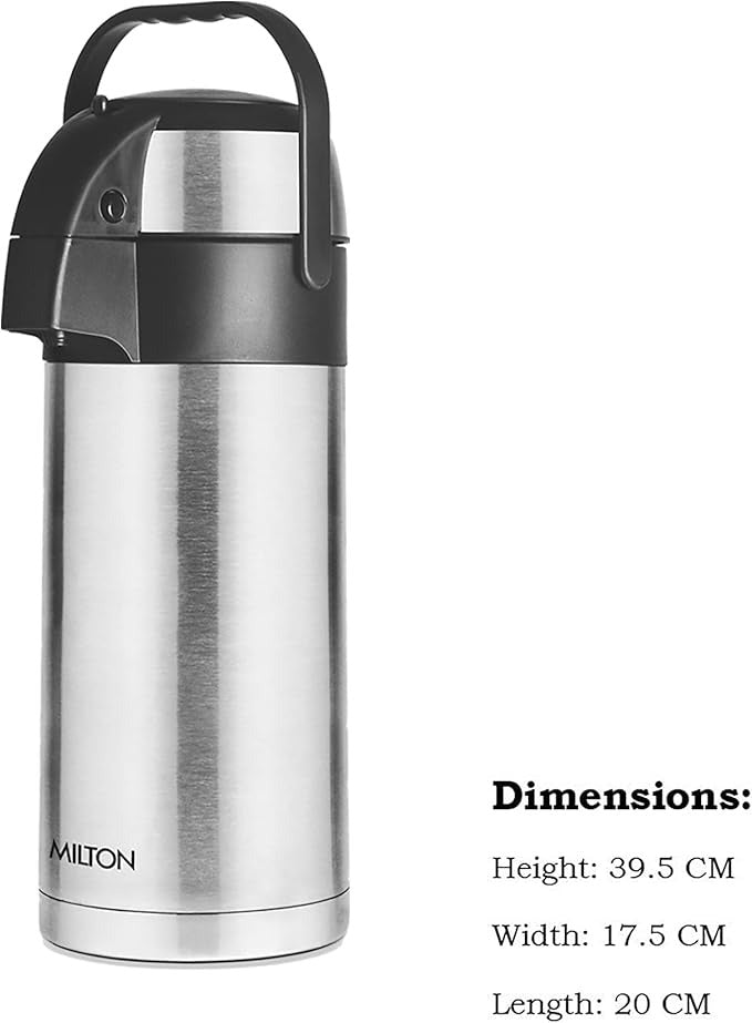 Milton Stainless Steel Beverage Dispenser Vacuum Insulated Tea & Coffee Server Vacuum Flask