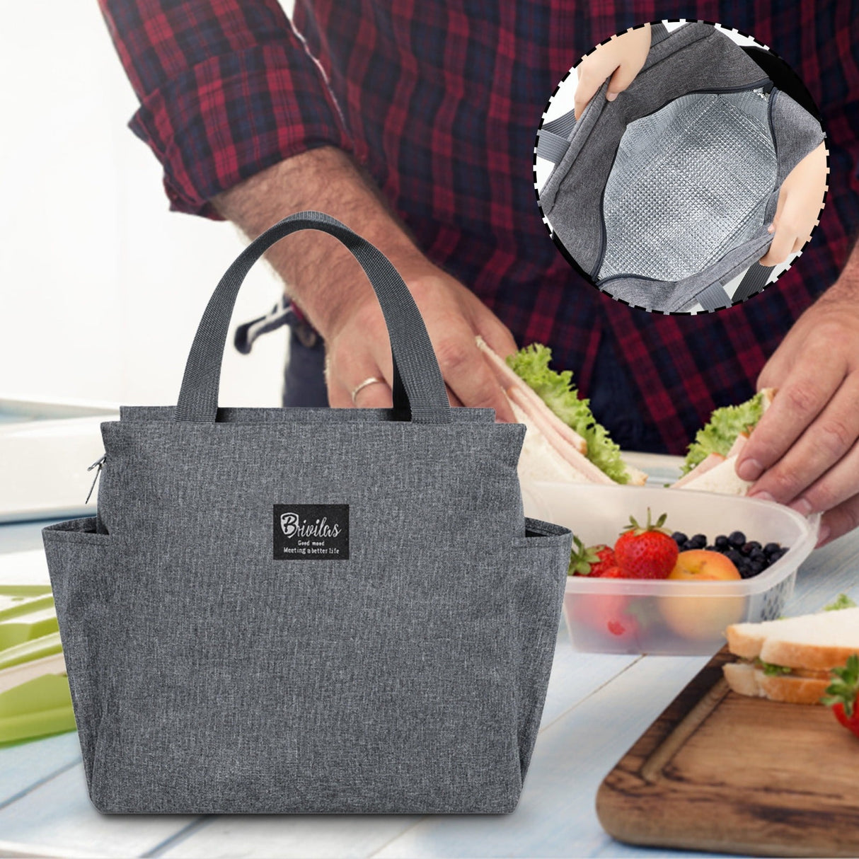 Large Capacity Thermal Cooler Bag – Waterproof Food & Drink Carrier