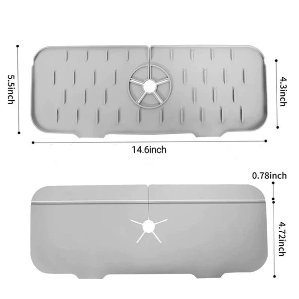 Silicone sink mat