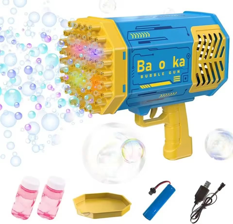 69 Hole Rechargeable Bubble Making Gun
