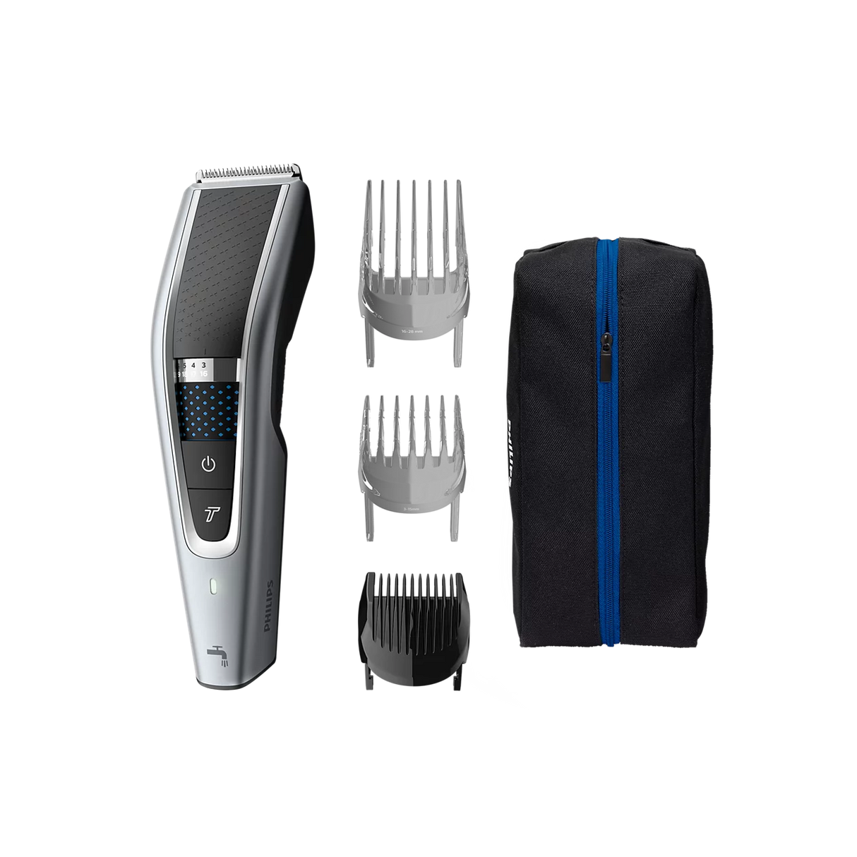 Philips 5000 Series Cordless Hair Clipper - 90 Min Runtime, 28 Length Settings, Trim & Flow Pro, Turbo Mode