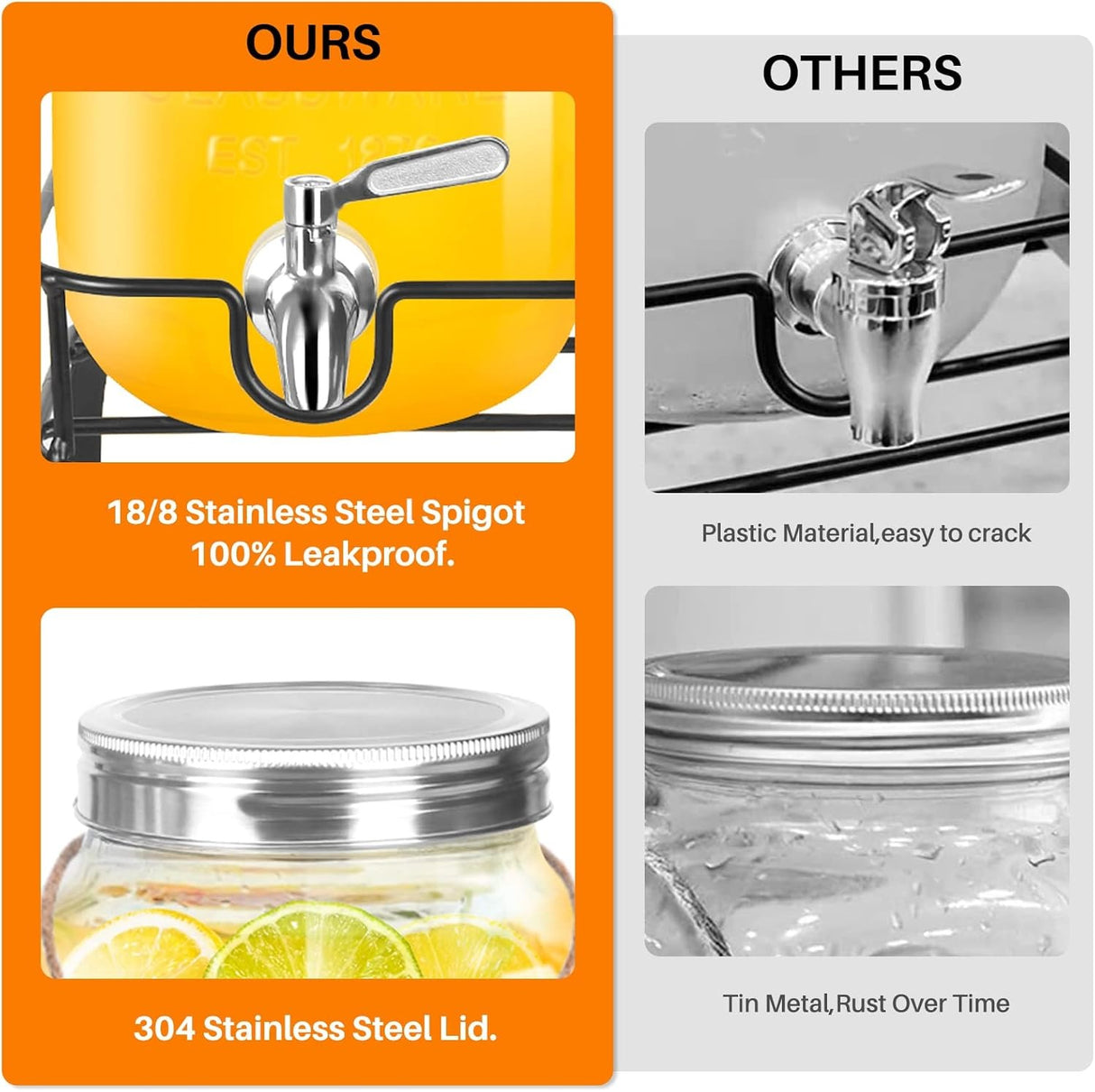 Double Glass Juice dispensers