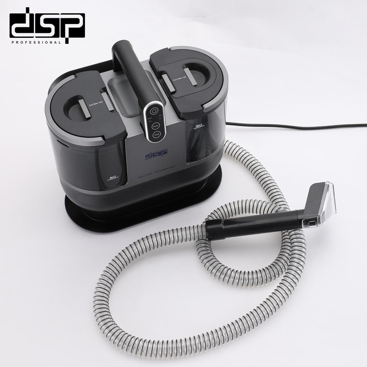 Portable Vacuum Cleaner Machine, 1700W Powerful Motor 4 IN 1 Spot Cleaner Lightweight Multifunctional Machine,1.25L/900ml Double Tank Compact Design for Sofa, Carpet, Car and Pet Pads