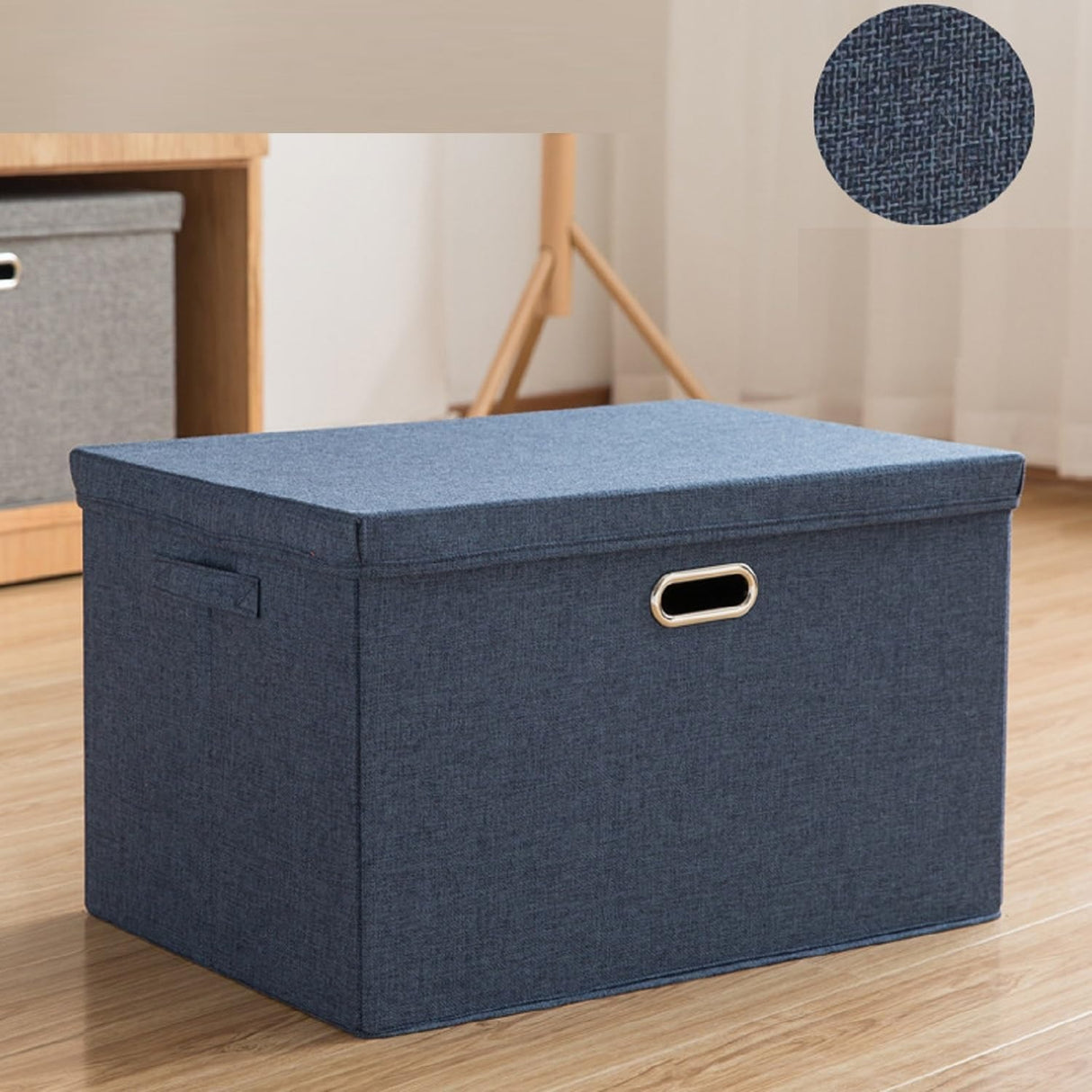 Foldable Storage Case, Foldable, Storage Box, With Lid, Clothes Storage Box, Toy Organizer, Large Capacity, With Lid, Metal Handle, Clothes Storage Box, Documents Organizer, Clothes Case, Toy Multi-functional